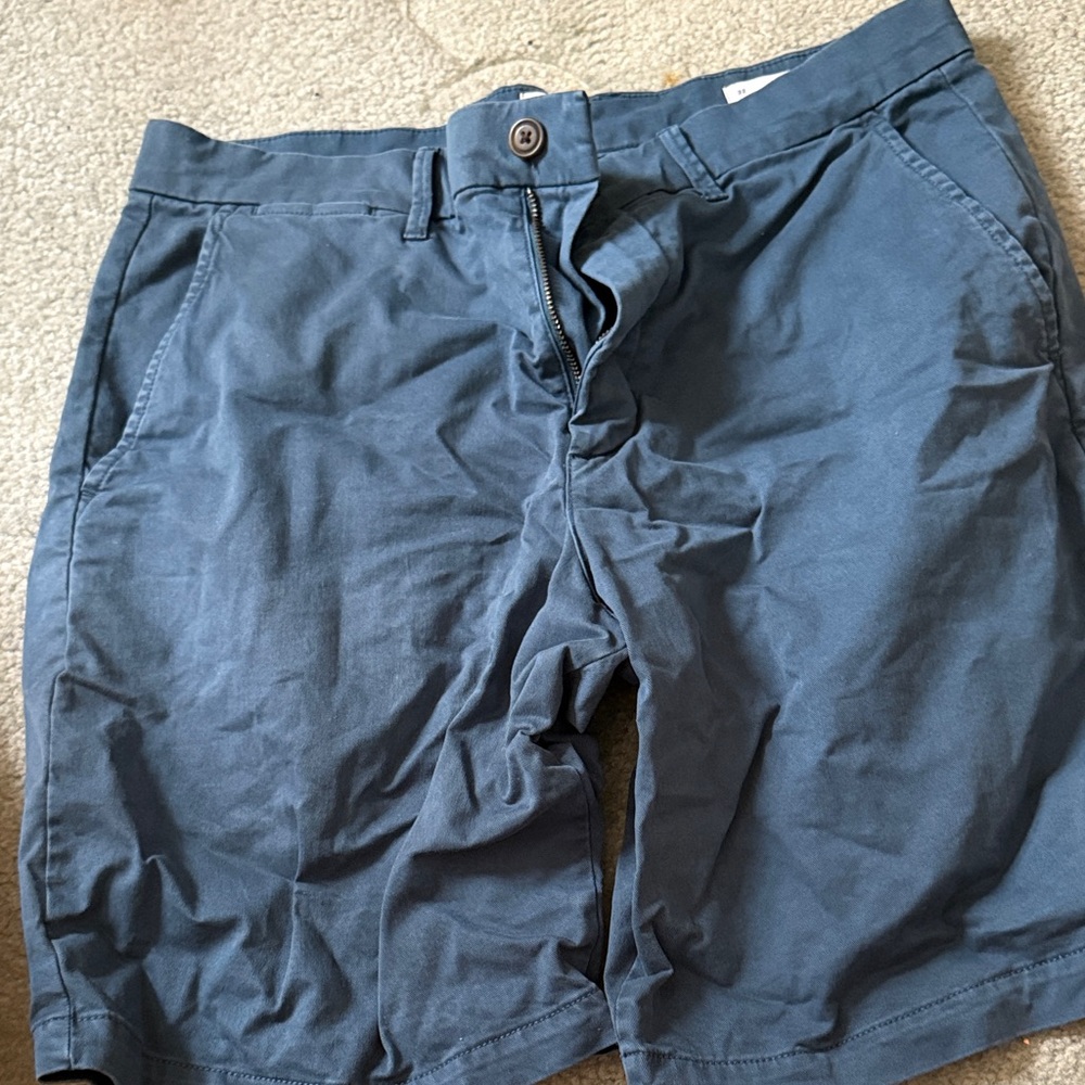 GAP Men's Slate Blue Flat Front Shorts